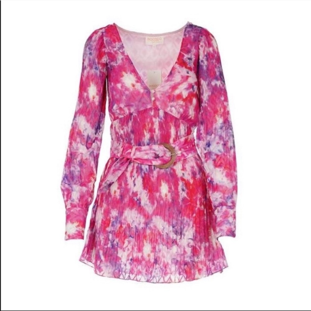 NWT Rococo Sand pink mini dress size small